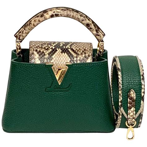 lv capucines mini python|capucines mini handbags.